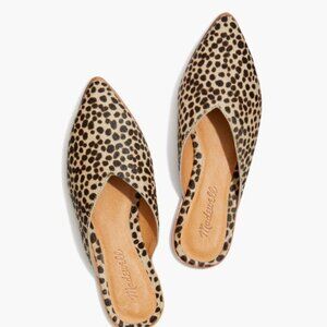 Madewell The Emilia Mule Pointed Toe Slip On Flat Loafers Womens 7.5 MA417 Real